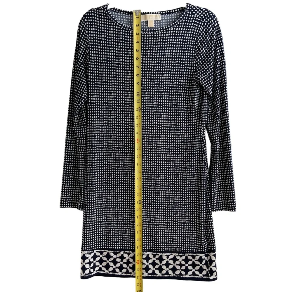 Michael Kors Black and White Cobra Dress - Comfortable Boat Neck Size Small